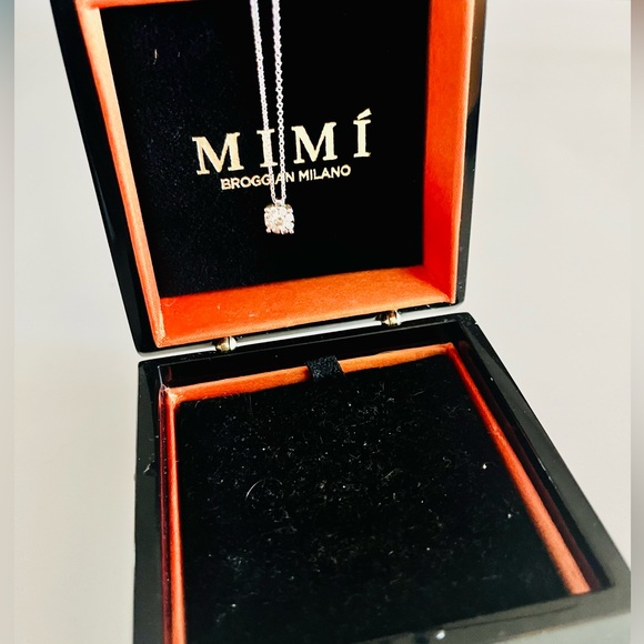 ✨ MIMÍ Broggian Milano 18k White Gold Diamond Pendant Necklace – 0.32 ctw ✨ - Picture 4 of 7